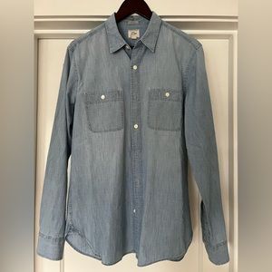 J. Crew Chambray Button Down Shirt - M